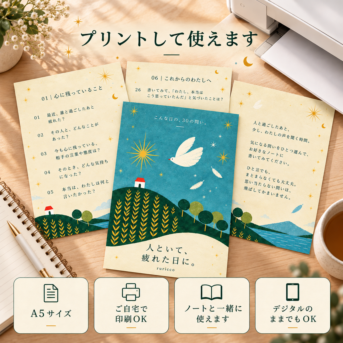 人といて、疲れた日に。｜こんな日の、30の問い。【PDF】